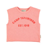 Piupiuchick Pink Camp Tapawingo Sleeveless T-shirt