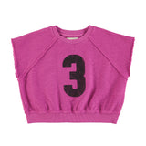 Piupiuchick Fuchsia 3 Sleeveless Sweatshirt Top