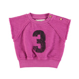 Piupiuchick Fuchsia 3 Sleeveless Sweatshirt Top