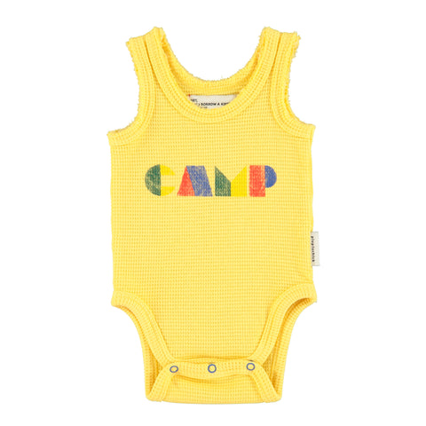 Piupiuchick Yellow Camp Bodysuit