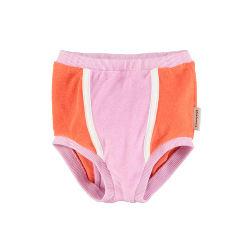 Piupiuchick Orange & Lavender High Waisted Shorties