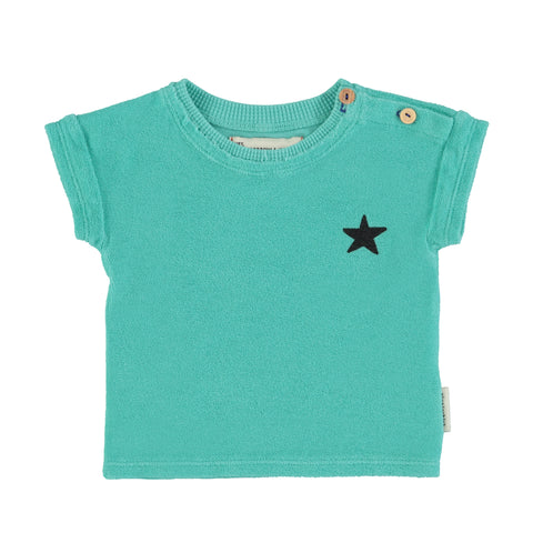 Piupiuchick Turquoise Logo Star T-Shirt