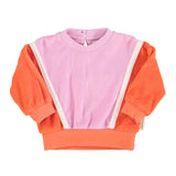 Piupiuchick Orange + Lavender Terry Sweatshirt