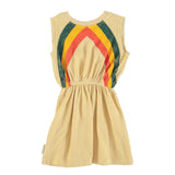 Piupiuchick Sand Multiciolor Stripes Terry Dress