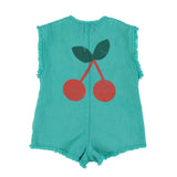 Piupiuchick Girls Turquoise Jumpsuit