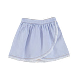 Piupiuchick Light Blue Soft Denim Short Skirt