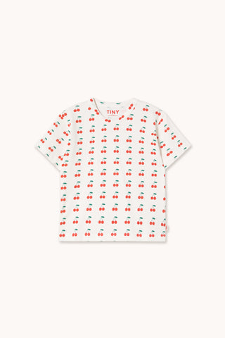 Tinycottons Off White Cherries Knitted Tee