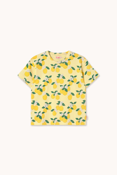 Tinycottons Mellow Yellow Oranges Rib Tee