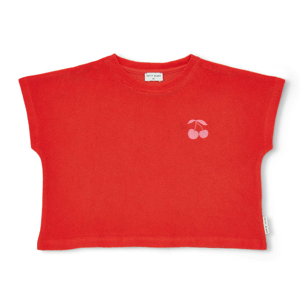 Petit Blush Grenadine Terry Cherry Top + Short Set