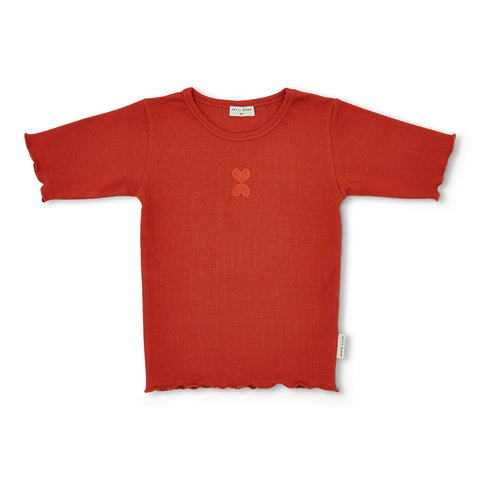 Petit Blush Burnt Brick Rib T-shirt
