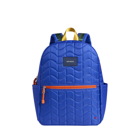 State Kane Kids Travel Blue Wiggly Nylon Puffer Knapsack