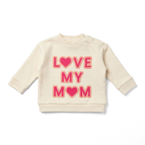 Louis Louise Baby Cream Love My Mom Sweatshirt