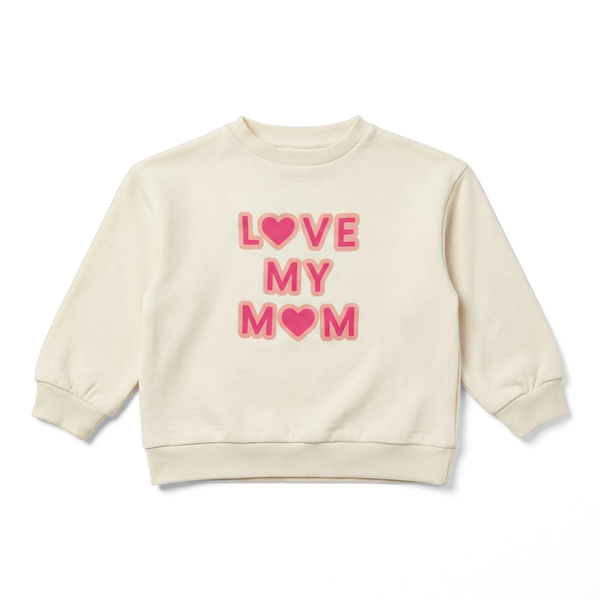 Louis Louise Cream Love My Mom Sweatshirt