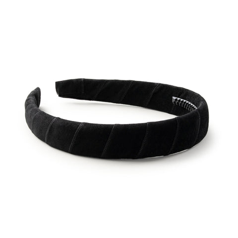 Halo Luxe Black Scarlett Suede Headband