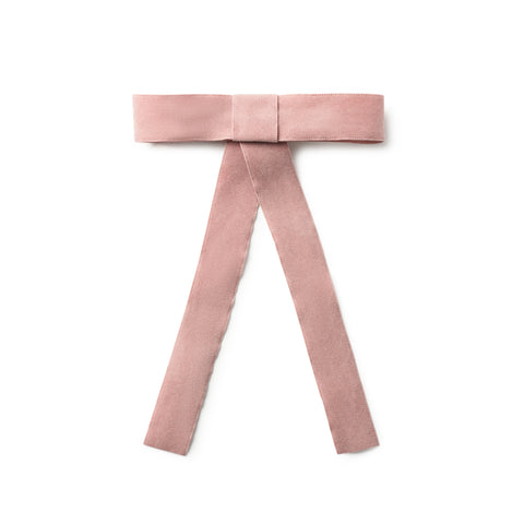 Halo Luxe Rose Scarlett Suede Long Tail Clip