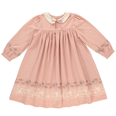 Bebe Organic Dusty Blooms Scarlet Dress