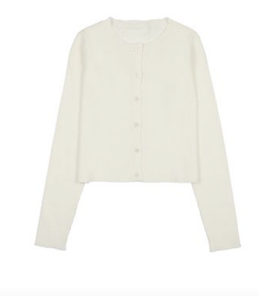 Coco Blanc Ivory Pointelle Sweater