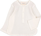 Louise Louise Oncle Off White Shirt & Blue Stripe Bloomer Set