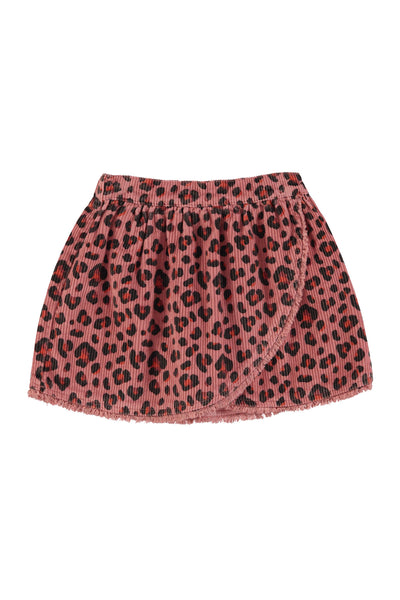Piupiuchick Short Pink Animal Print Skirt