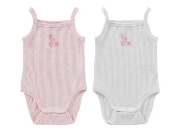 Kipp Baby Pink Baby Blocks Onesie Set