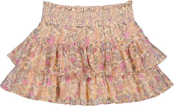 Louise Louise Lena Lurex Indian Flower Skirt