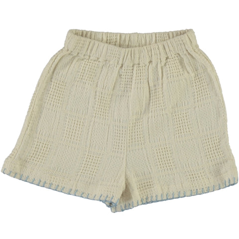 Bebe Organic Natural Squares Sky Shorts
