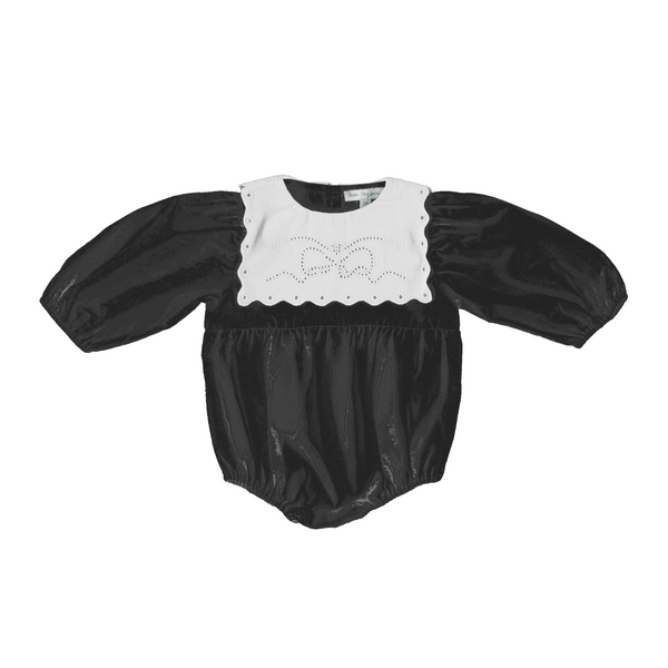 Bebe Organic Evie Special Midnight Pointelle Romper