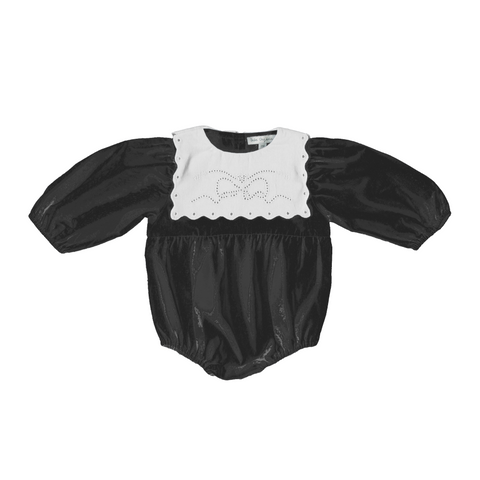 Bebe Organic Evie Special Midnight Pointelle Romper