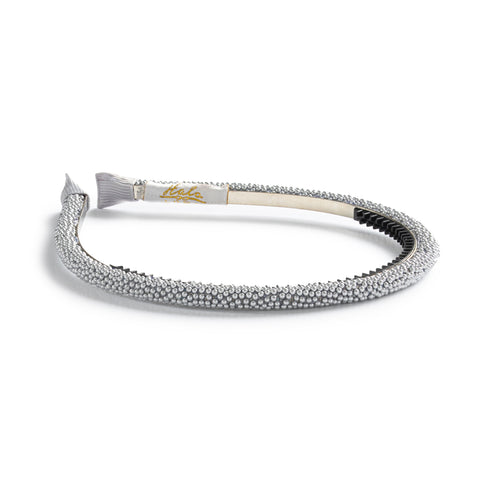 Halo Luxe Silver Sprinkle Pearl Headband