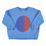 Piupiuchick Blue Multicolor Circle Sweatshirt