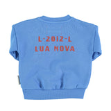 Piupiuchick Baby Blue Multicolor Circle Sweatshirt