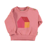 Piupiuchick Baby Pink House Print Sweatshirt
