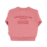Piupiuchick Baby Pink House Print Sweatshirt