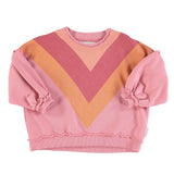 Piupiuchick Pink Multicolor Triangle Sweatshirt