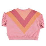 Piupiuchick Pink Multicolor Triangle Sweatshirt