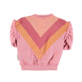 Piupiuchick Baby Pink Multicolor Triangle Sweatshirt