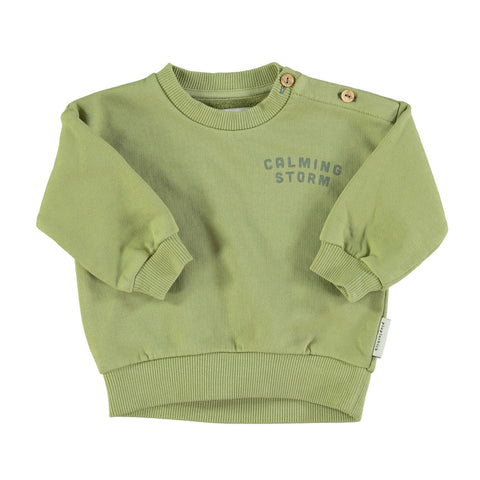 Piupiuchick Baby Sage Green Calming Storm Sweatshirt