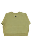 Piupiuchick Olive Green Tiger Print Sweatshirt