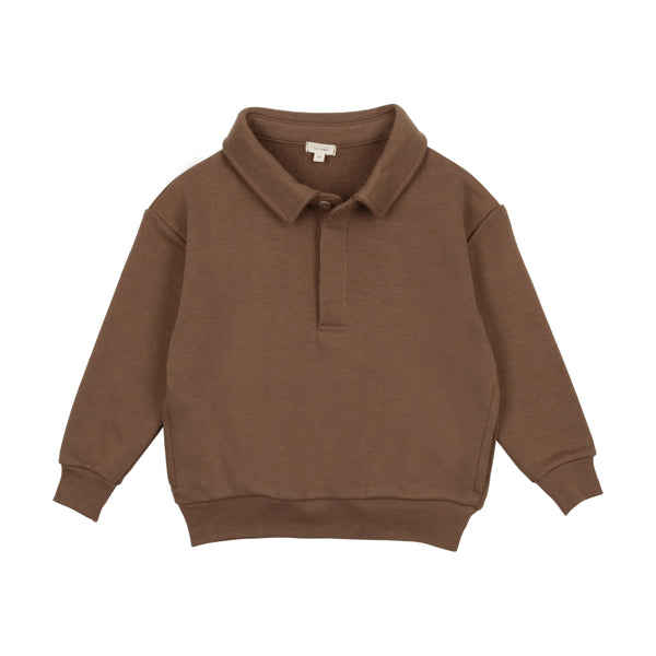 Lil Legs Camel Sweatshirt Polo