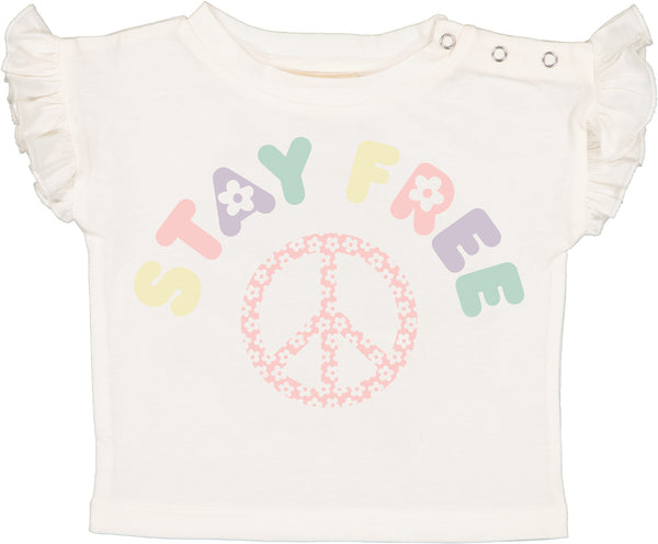 Louis Louise Baby Off White Stay Free Nao T-shirt