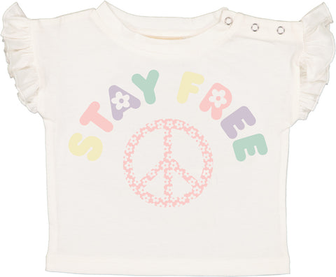 Louis Louise Baby Off White Stay Free Nao T-shirt