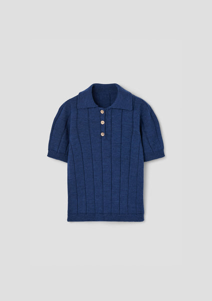 Popelin Navy Polo Shirt