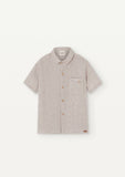 Popelin Sand Linen Collar Shirt