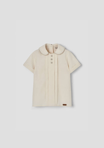 Popelin Off White Central Panel Shirt