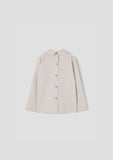 Popelin Sand Pleated Blouse