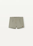 Popelin Green Linen Chino Shorts