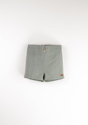 Popelin Green Shorts