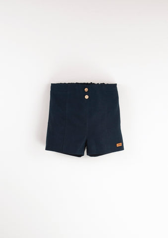 Popelin Navy Shorts