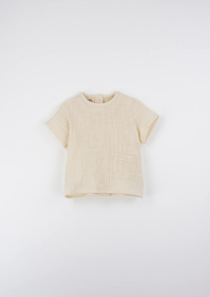 Popelin Baby Off White Shirt + Culotte Set