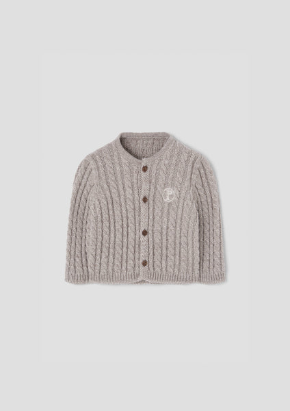 Popelin Sand Knitted Jacket